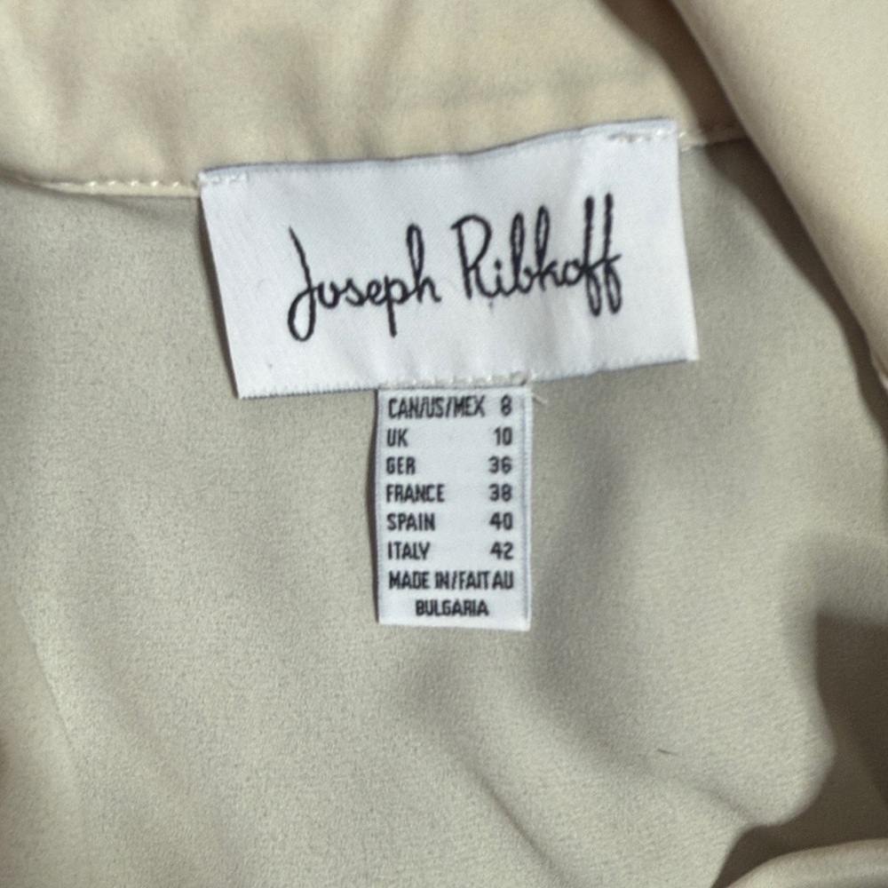 Joseph Ribkoff Long Sleeve Blouse Size 8 in Two-Tone Black and Cream - Picture 7 of 9